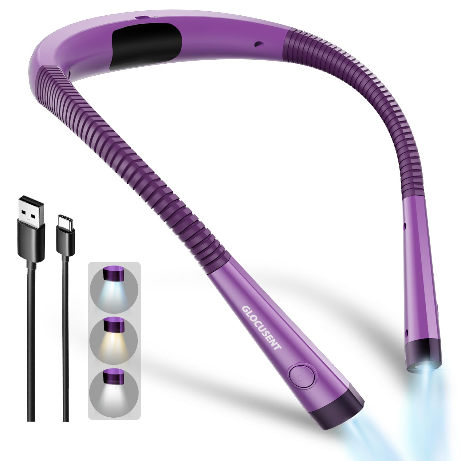 Glocusent Lampada da Lettura LED Ricaricabile