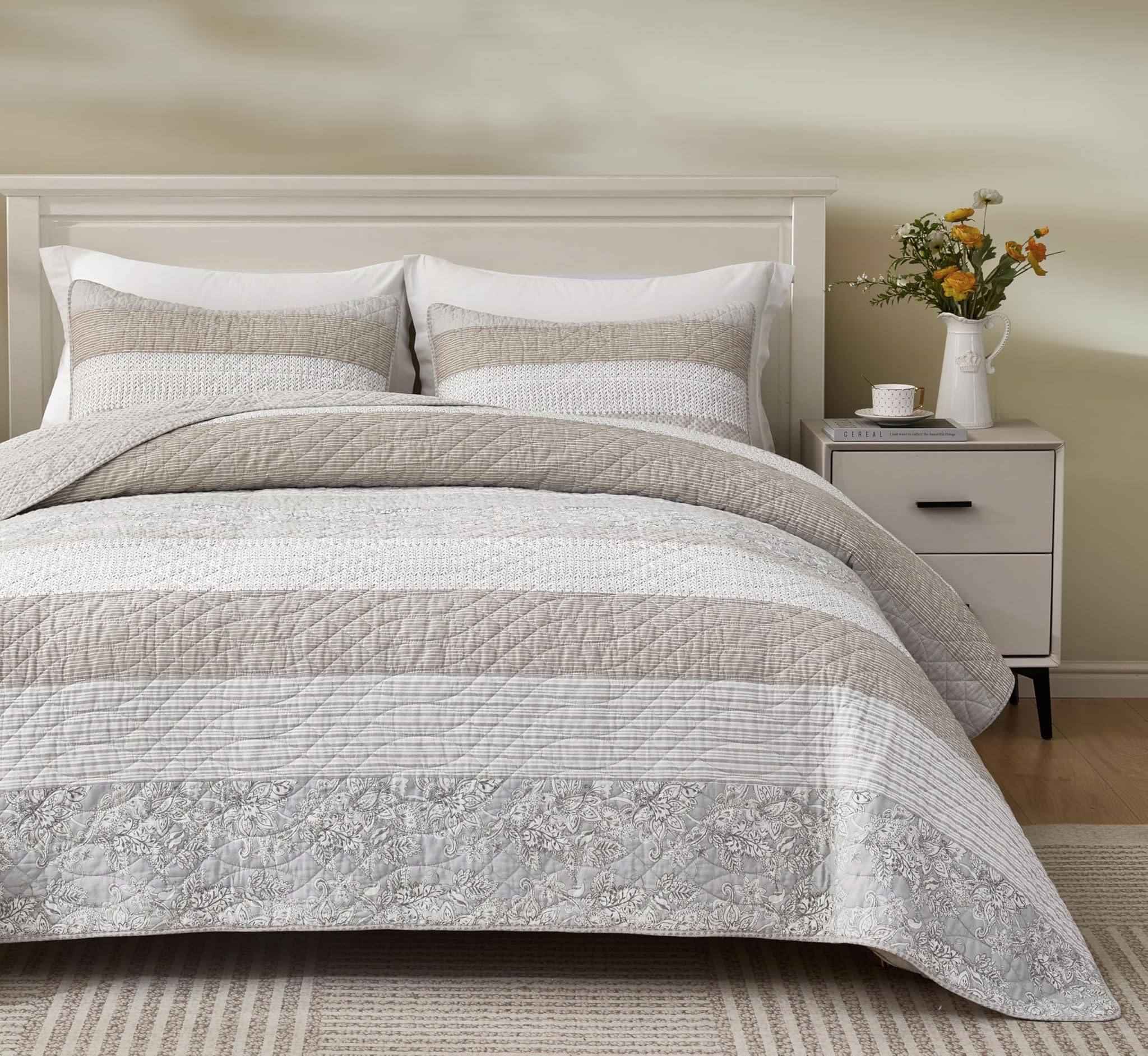 Chezmoi Collection Robyn - Set 3 Pezzi Trapunta King Size