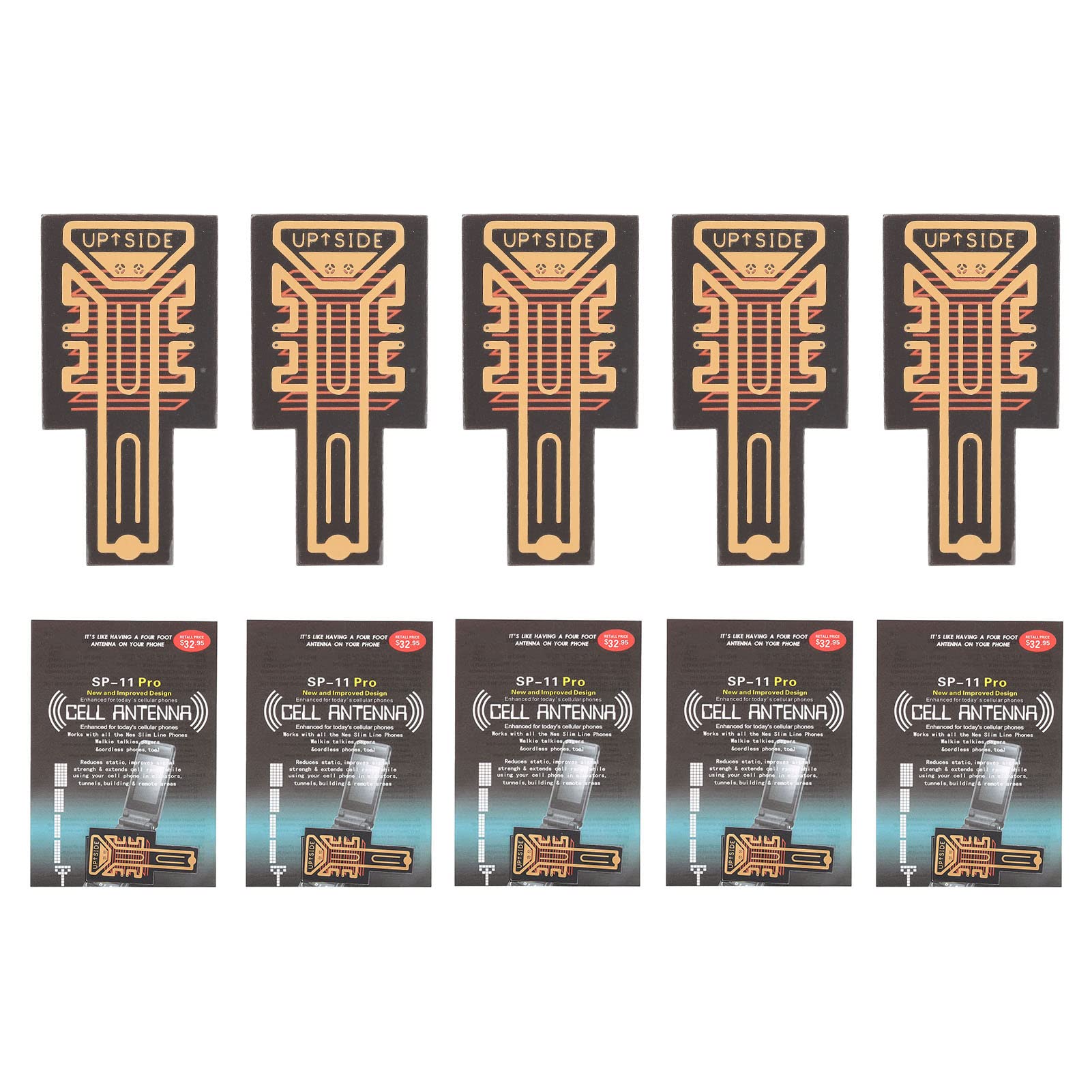 Adesivi per il Potenziamento del Segnale del Telefono Cellulare - Adesivi per la Ricezione 'Antenna del Segnale Migliorata per una Migliore Ricezione del Telefono Cellulare