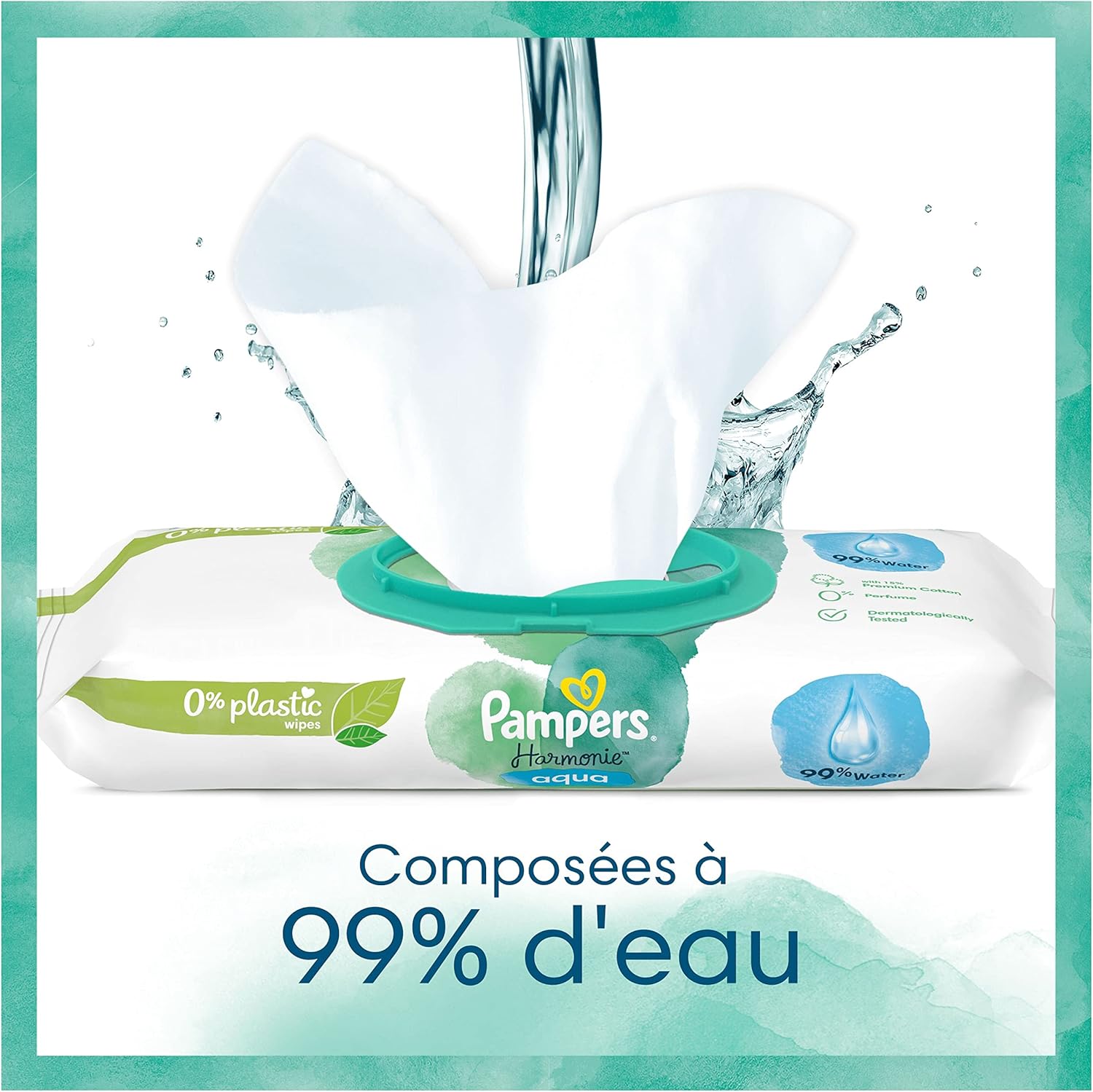 Pampers Harmonie Aqua Salviette Umidificate (24 confezioni) - immagine 9