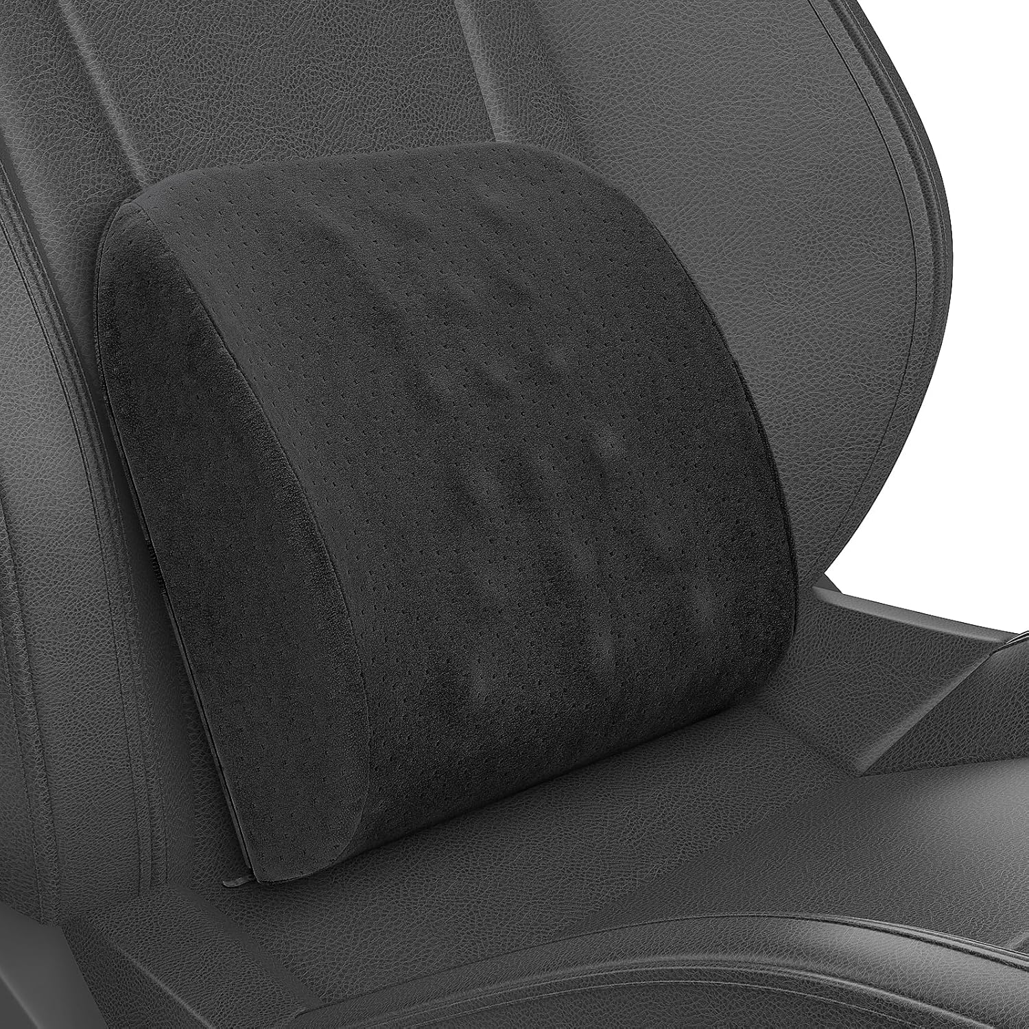 Cuscino Lombare Auto in Memory Foam, Nero - immagine 1
