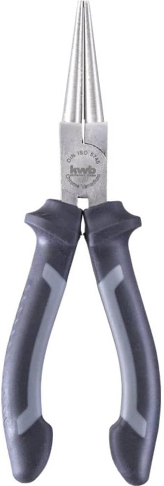 kwb pinza a becchi tondi 160 mm 381610, secondo DIN ISO 5745, ganasce ...