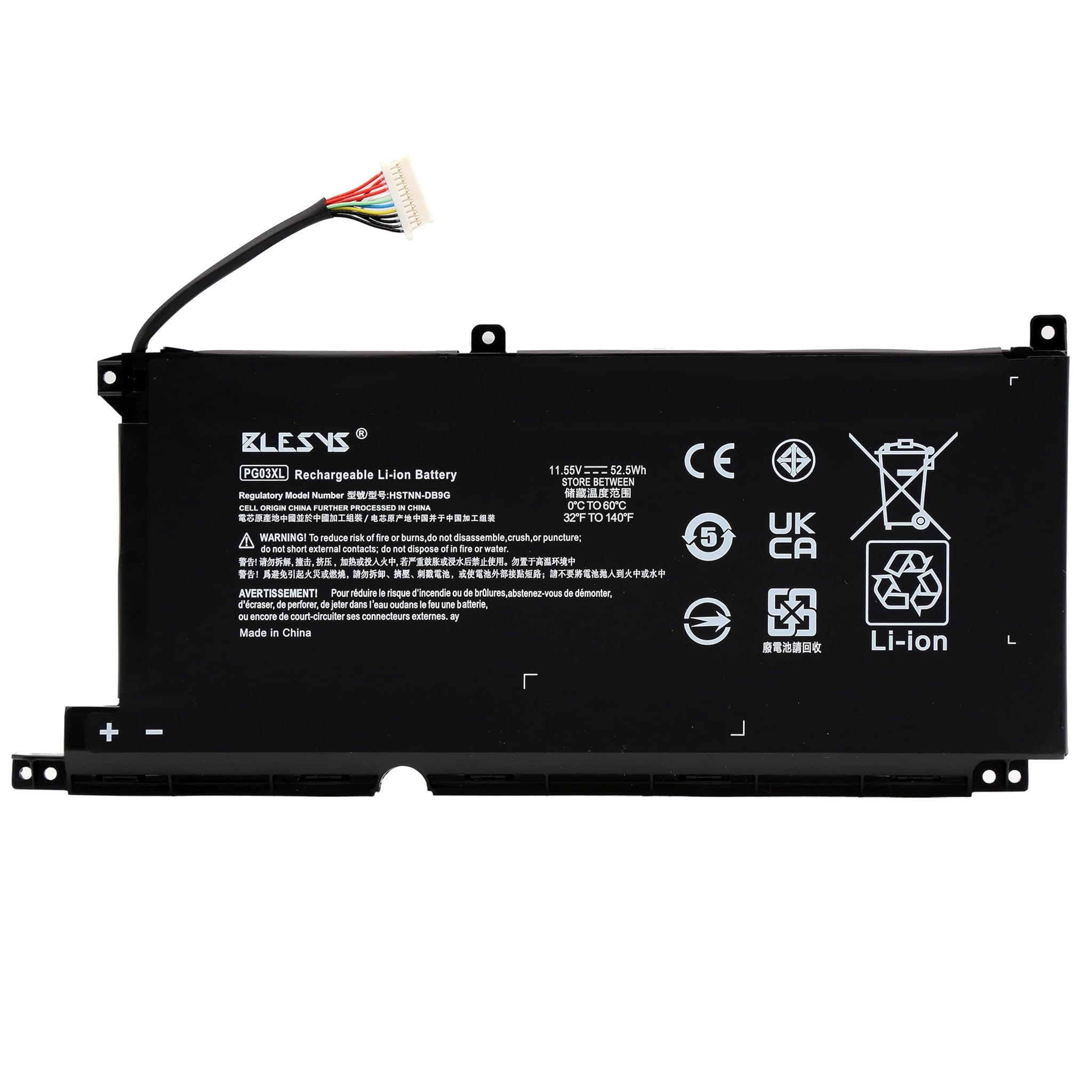 Batteria per HP Pavilion Gaming 15-ec PC Portatili 11,55V