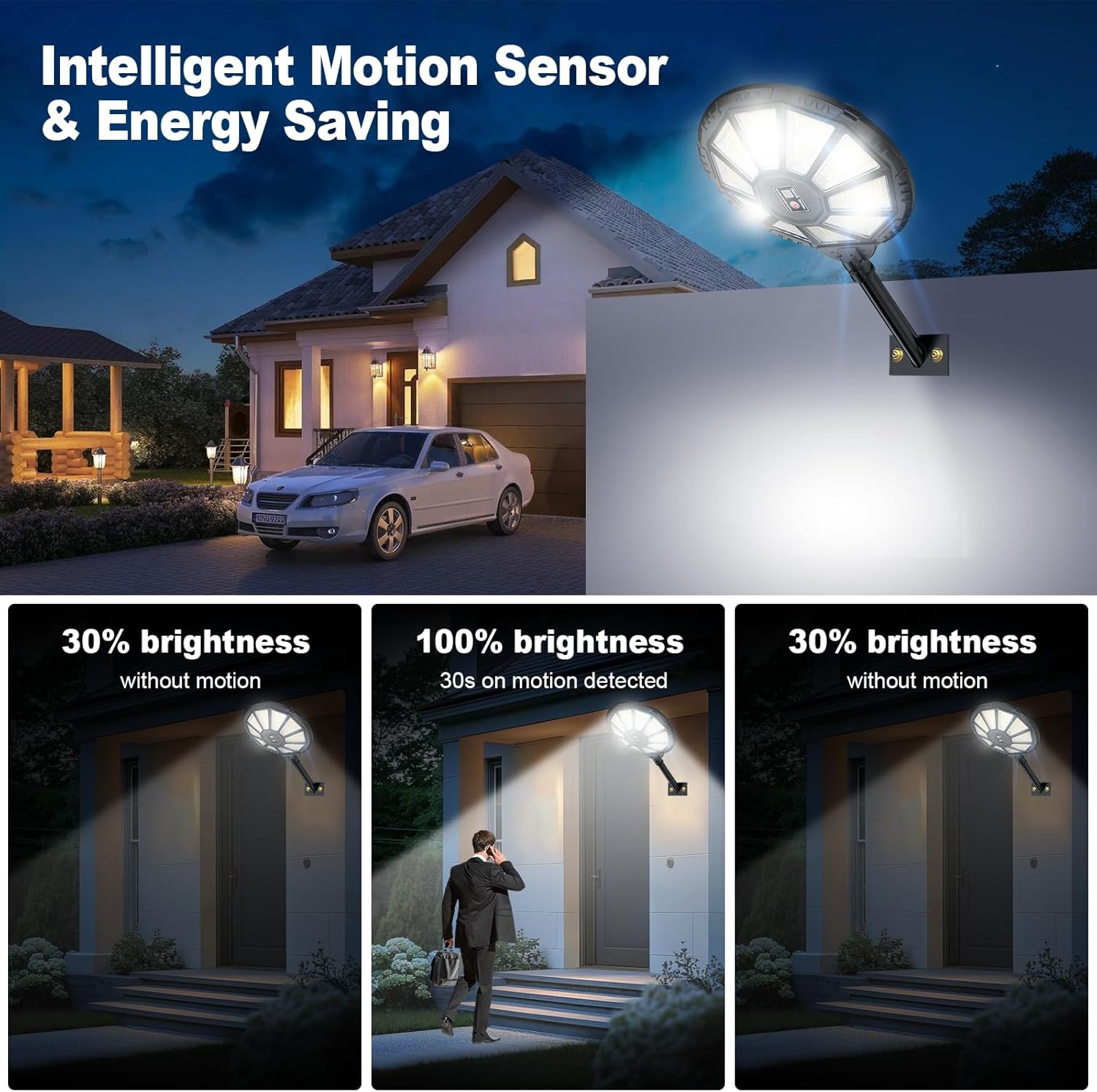 Yacaisi Illuminazione Esterna Solare Impermeabile 8500K - immagine 5