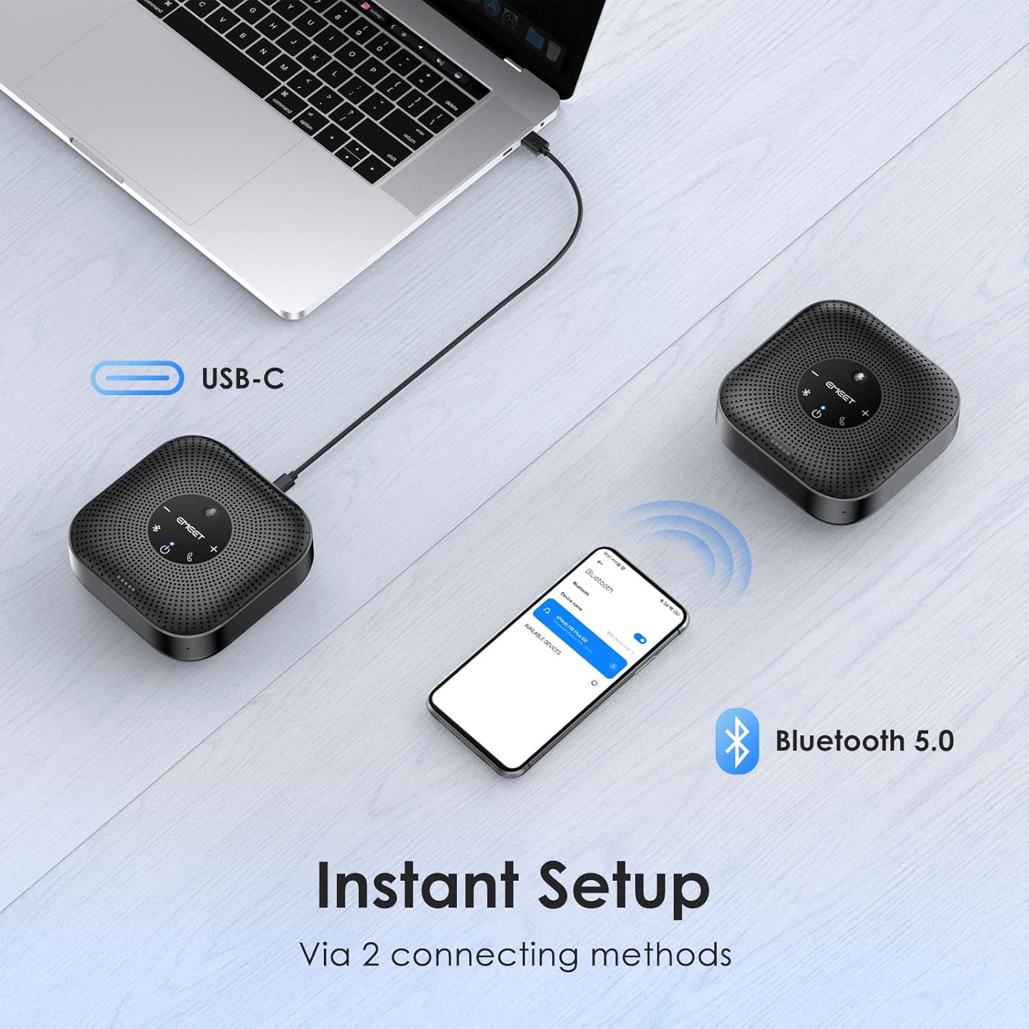 Emeet Vivavoce M0 Plus per Conferenze, USB C - immagine 4