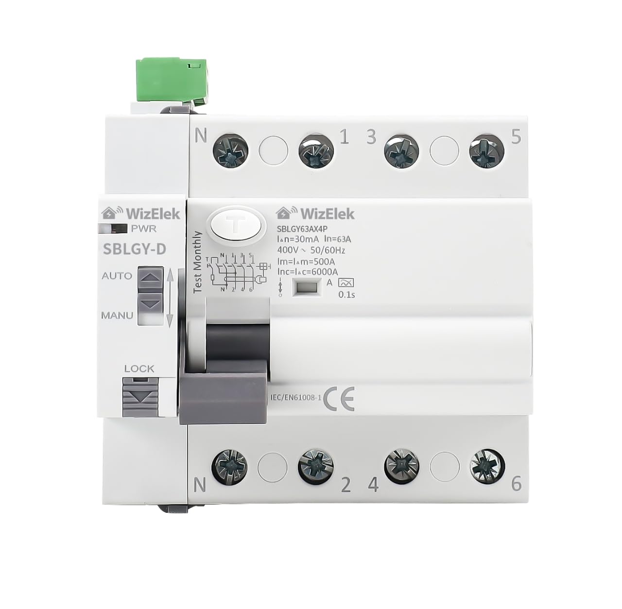 Interruttore Differenziale Trifase 63A 30mA - immagine 2