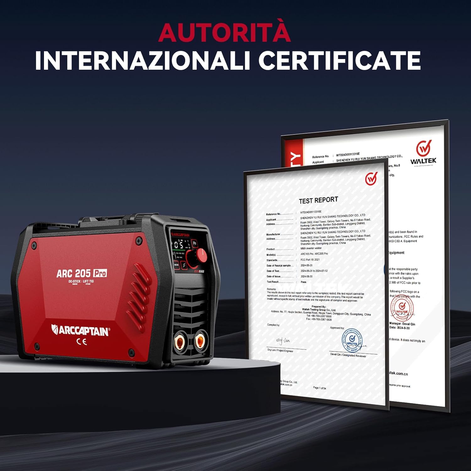 ARCCAPTAIN Saldatrice Elettrodo iControl ARC205 Pro 205Amp - immagine 8