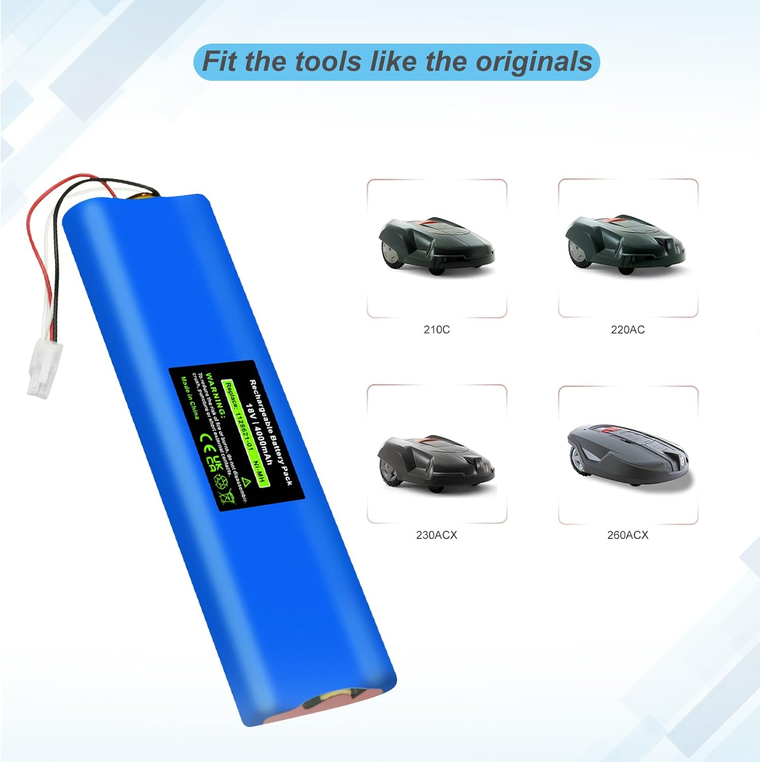 Iprize Batteria Ricambio NI-MH 18V 4000mAh - immagine 3