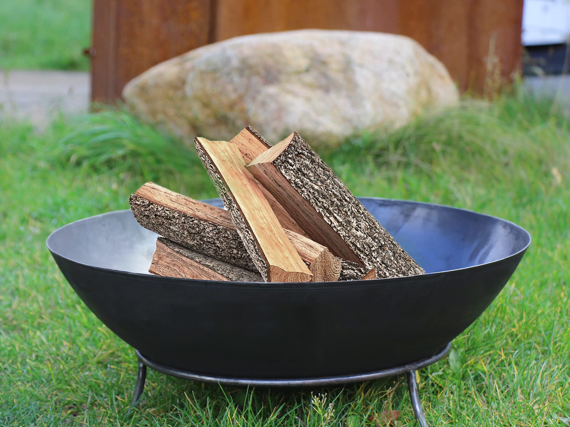 Köhko Braciere Marbela-XL in Acciaio 55x55x23 cm