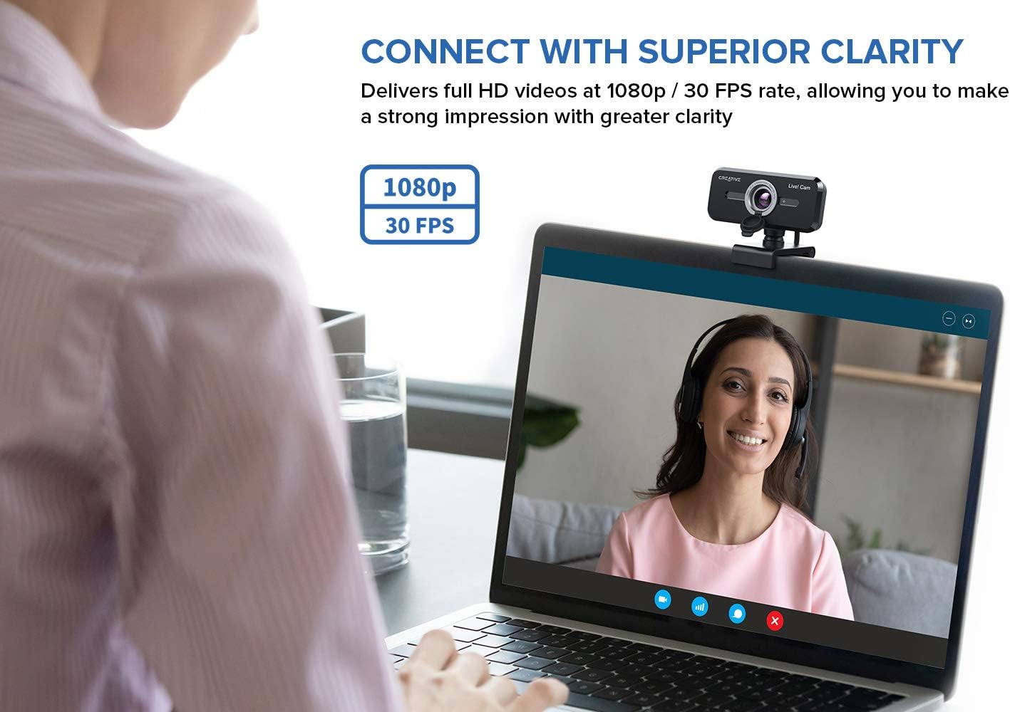 Creative Live! Cam Sync 1080p V2 - Webcam Full HD USB - immagine 5