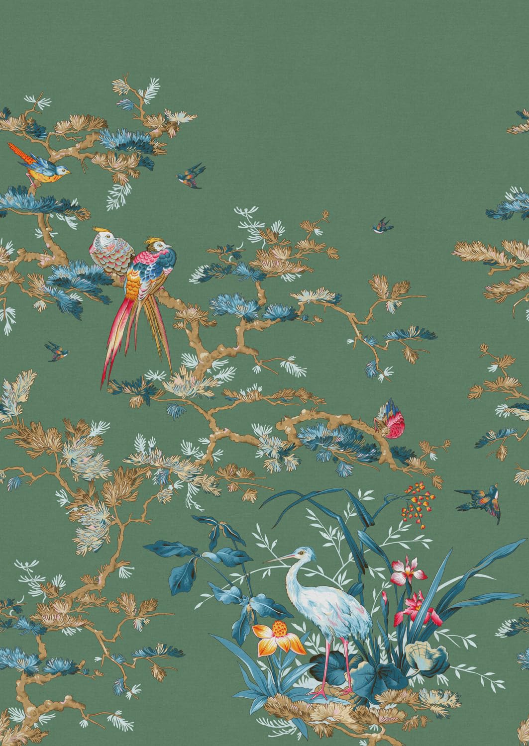 Rasch Carta da parati Magicwalls con uccelli e rami