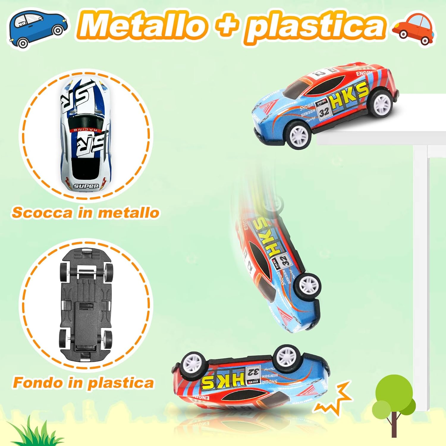 Macchinine per Bambini - Set 22 Veicoli Die Cast 1:64 - immagine 3