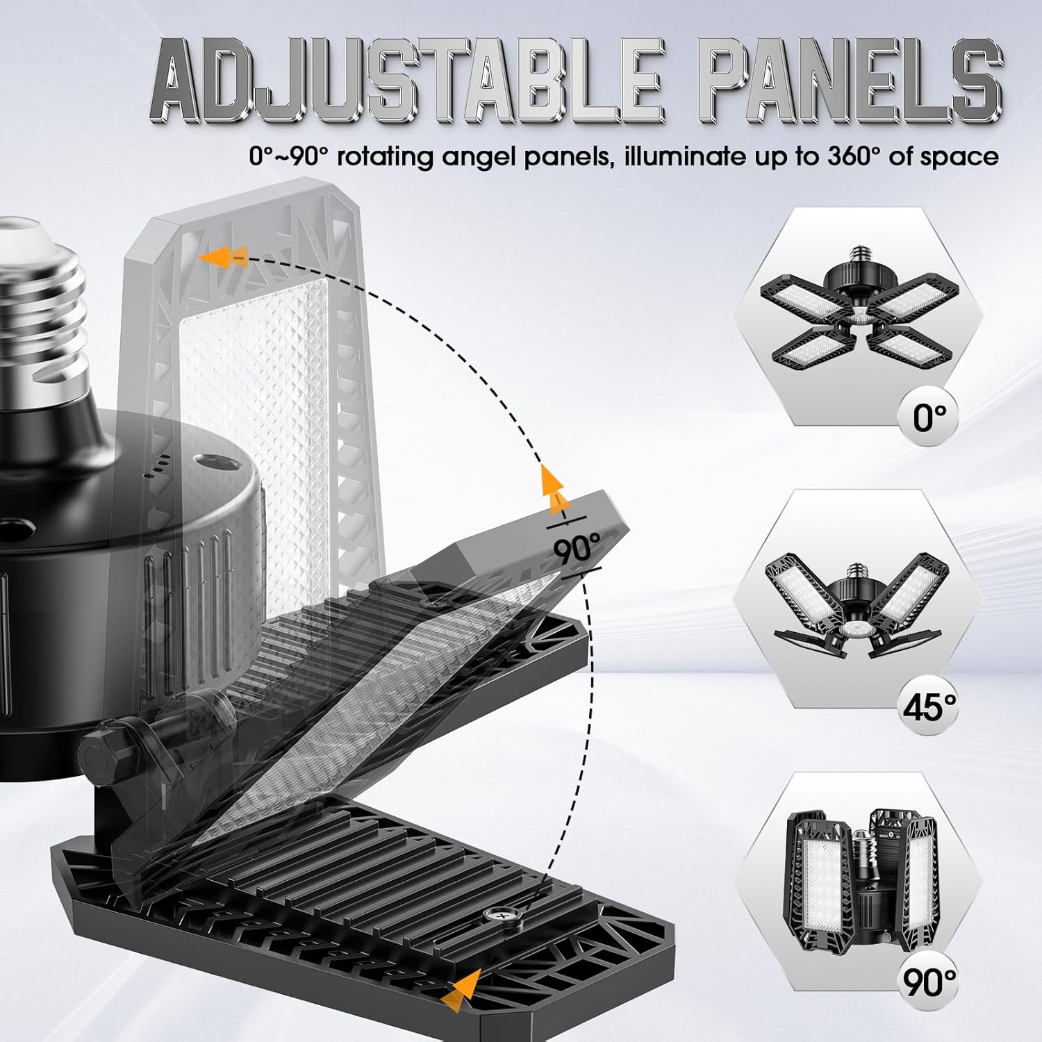 Plafoniera LED Garage 6 Pezzi 20W, 2000LM - immagine 3