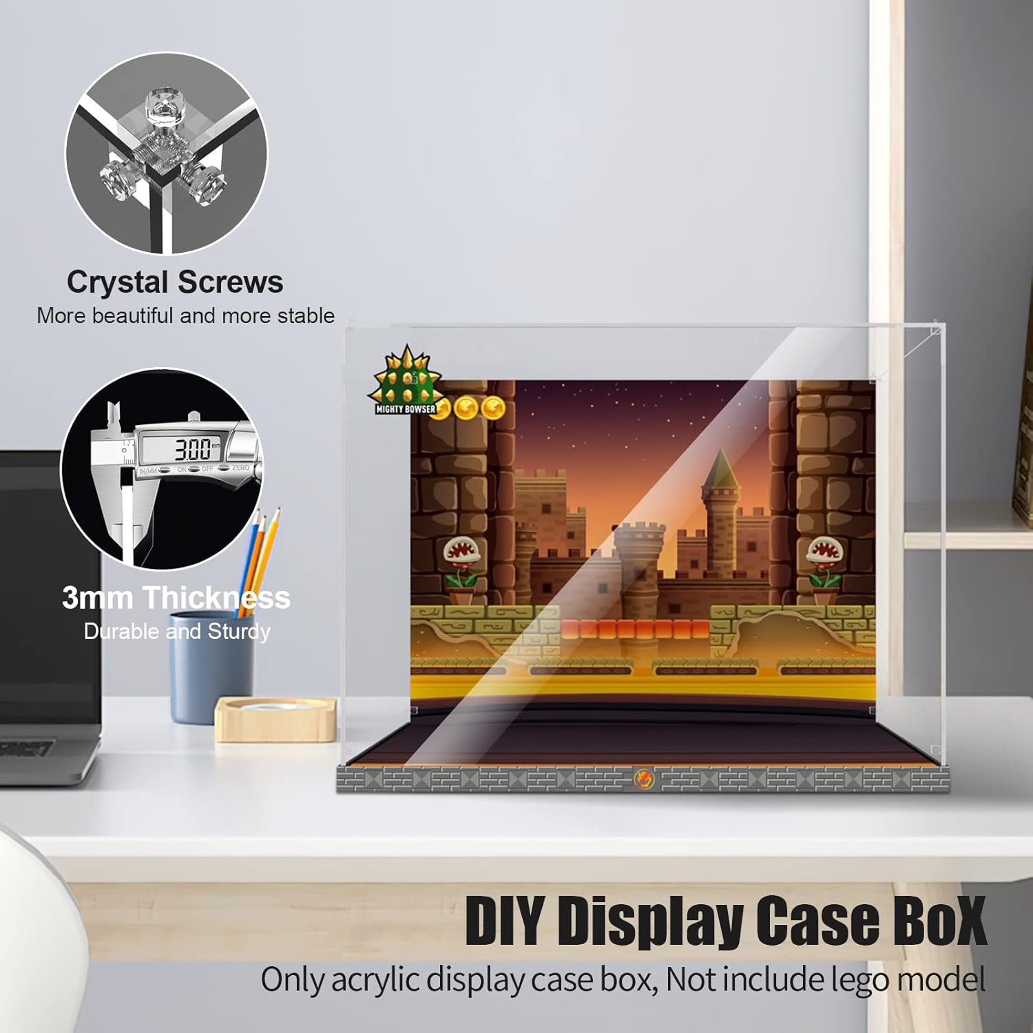 Cooldac Vetrina Acrilica per Lego 71411 Super Mario Bowser - immagine 4