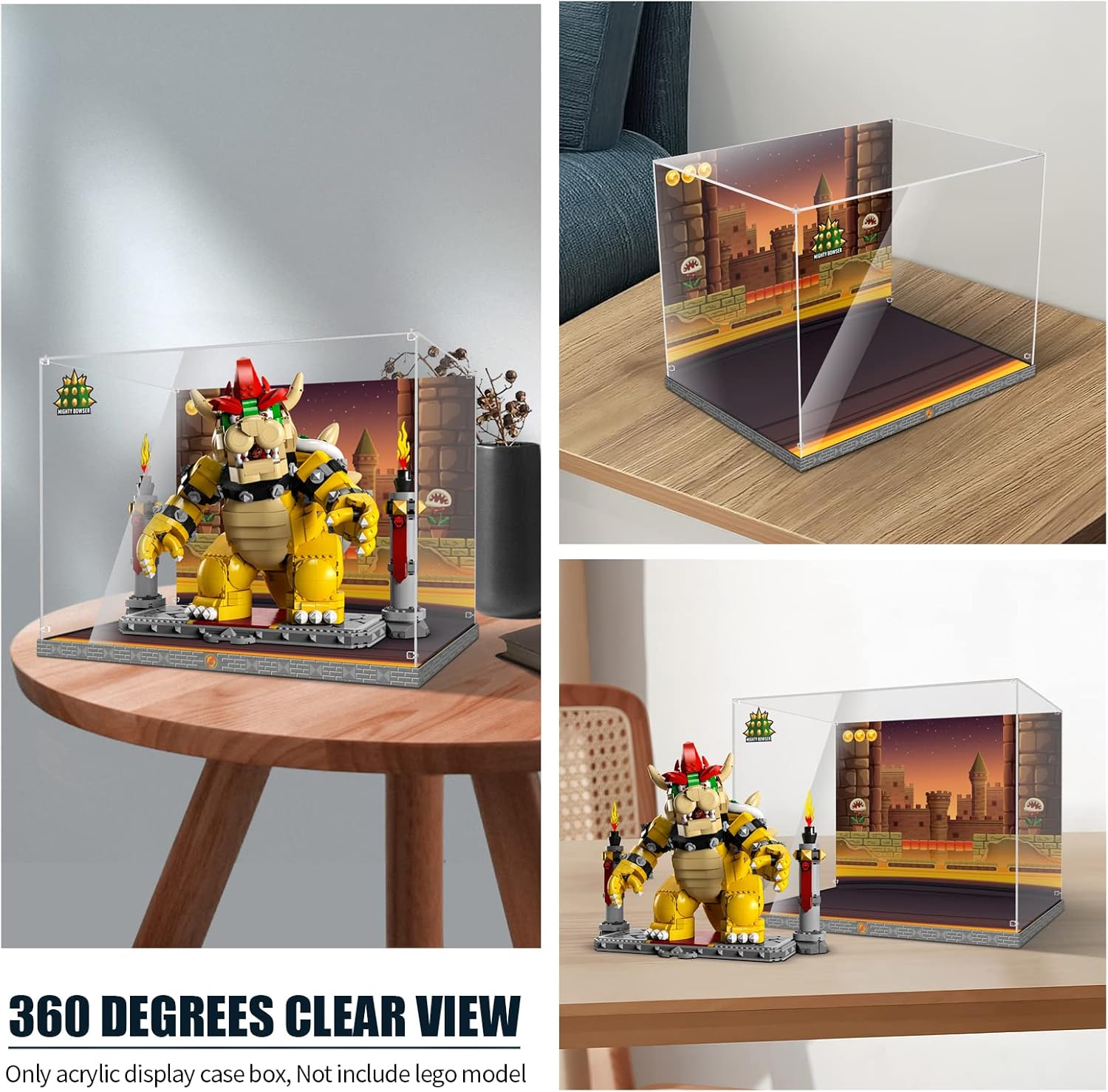 Cooldac Vetrina Acrilica per Lego 71411 Super Mario Bowser - immagine 6