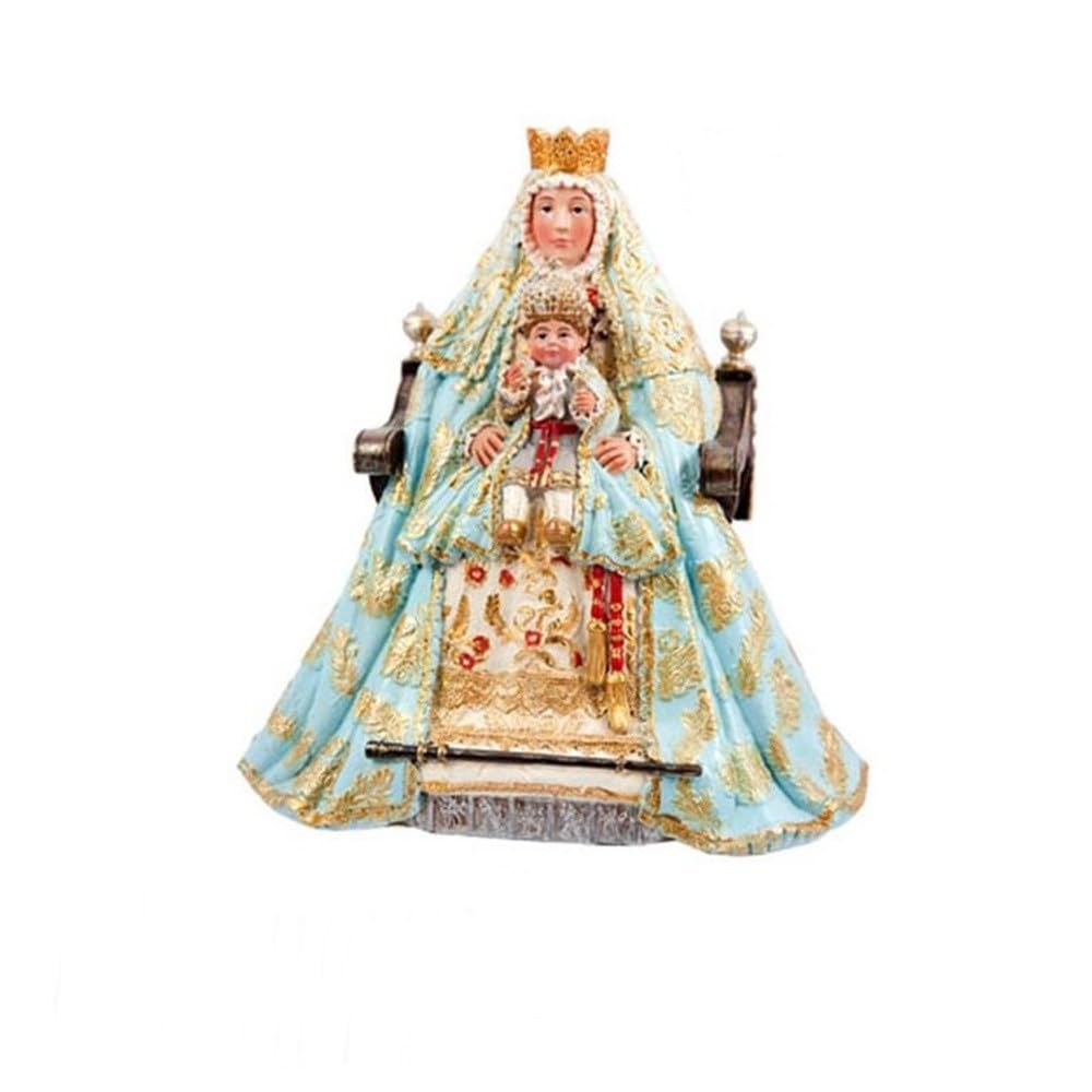 Figura Vergine Dei Re 15 Cm, Mantello Blu
