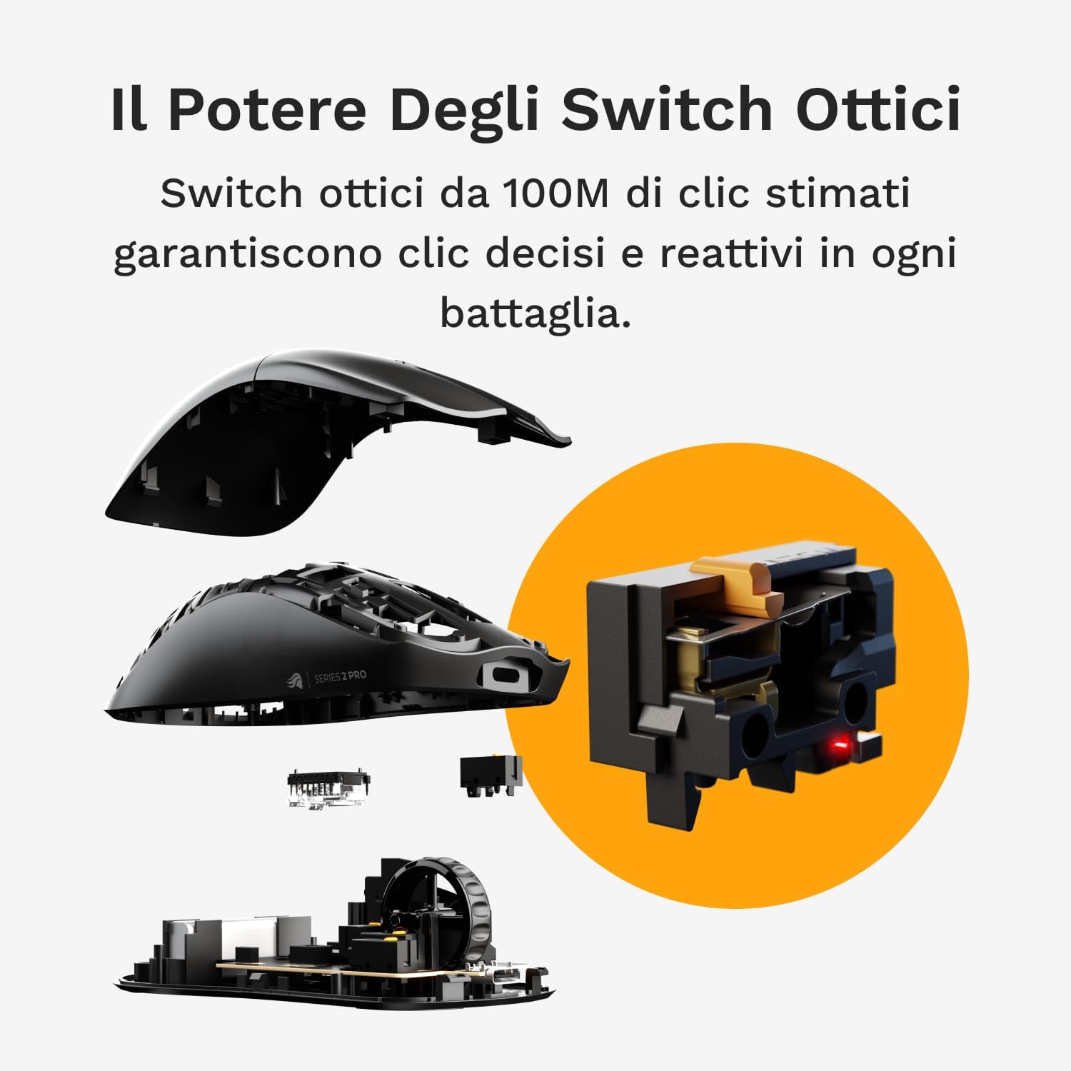 Glorious Gaming Series 2 PRO Mouse Wireless Gaming, Nero - immagine 5