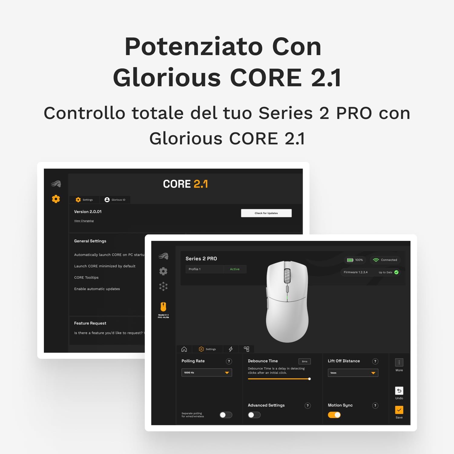 Glorious Gaming Series 2 PRO Mouse Wireless Gaming, Nero - immagine 7