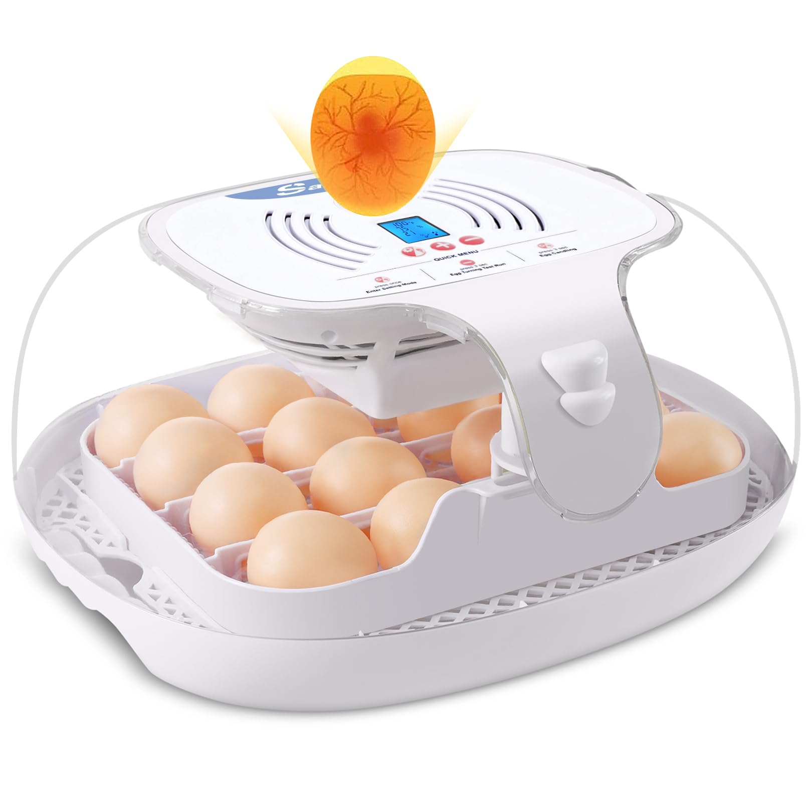 Sailnovo Couveuse Oeuf Automatique 16 Uova, Blu