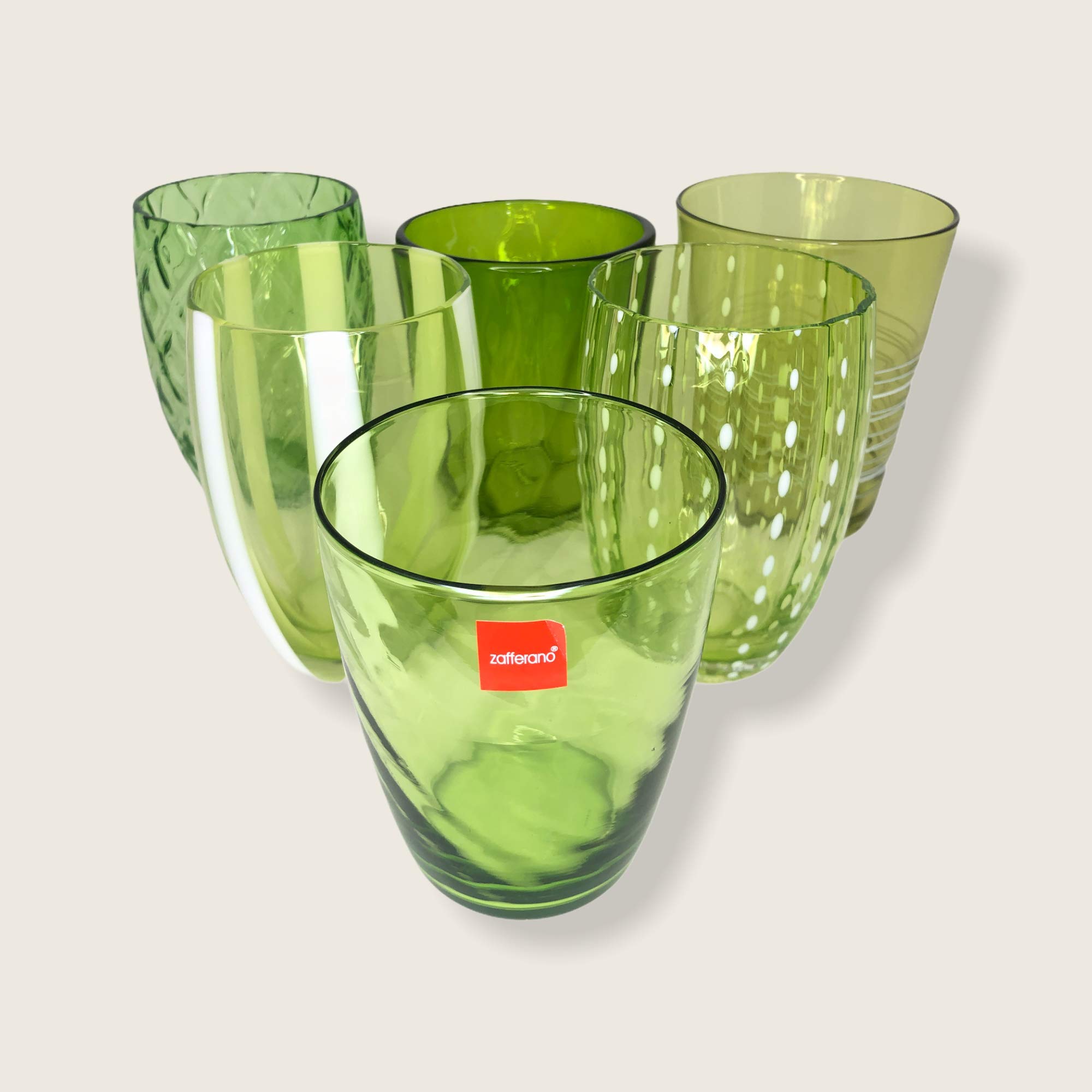 Zafferano - Melting Pot Set 6 Bicchieri Tumbler Misti Verde Mela MP00113