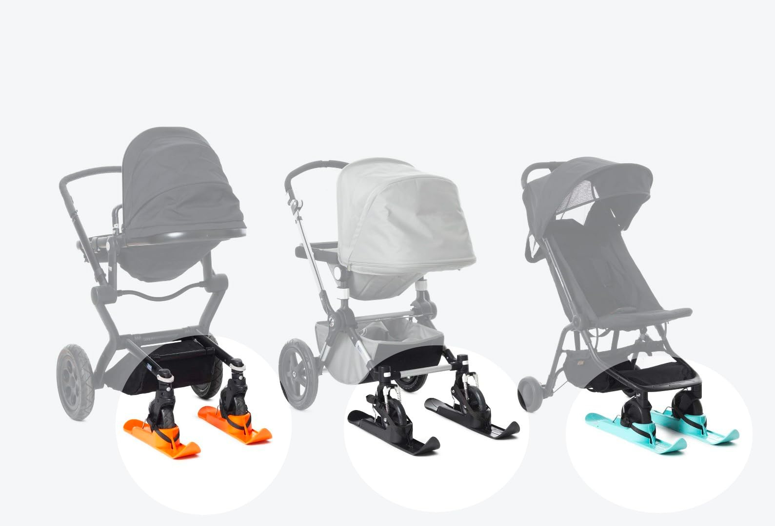 SNÖWALK Passeggino sci, Länge 55cm, Breite 11 cm, Nero