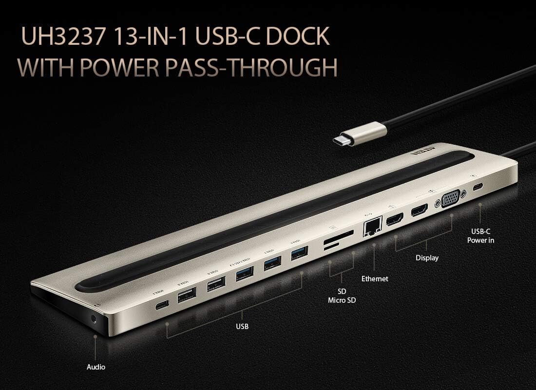 ATEN UH3237 USB-C Multiport Dock - immagine 3
