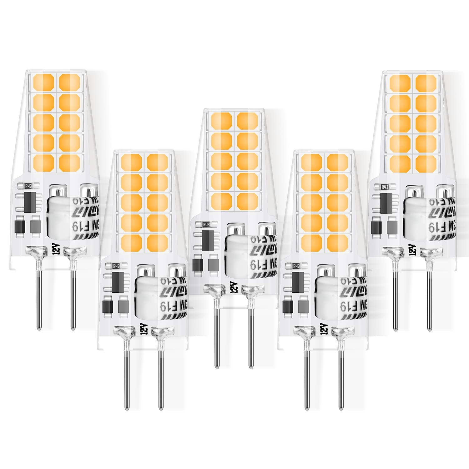 Musunia Lampadine G4 LED 3W 3000K Bianco Caldo (5 pezzi)