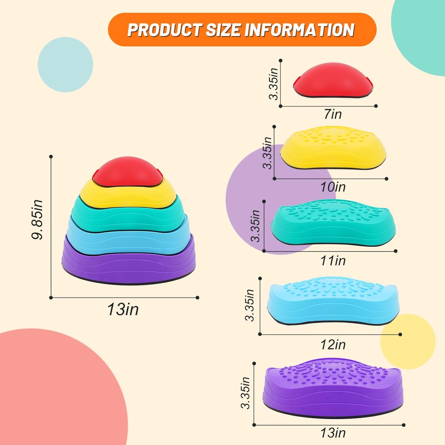 Pietre di Bilanciamento per Bambini - Impilabili - immagine 2