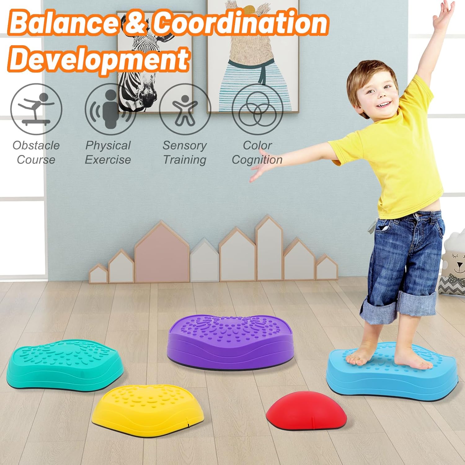 Pietre di Bilanciamento per Bambini - Impilabili - immagine 3