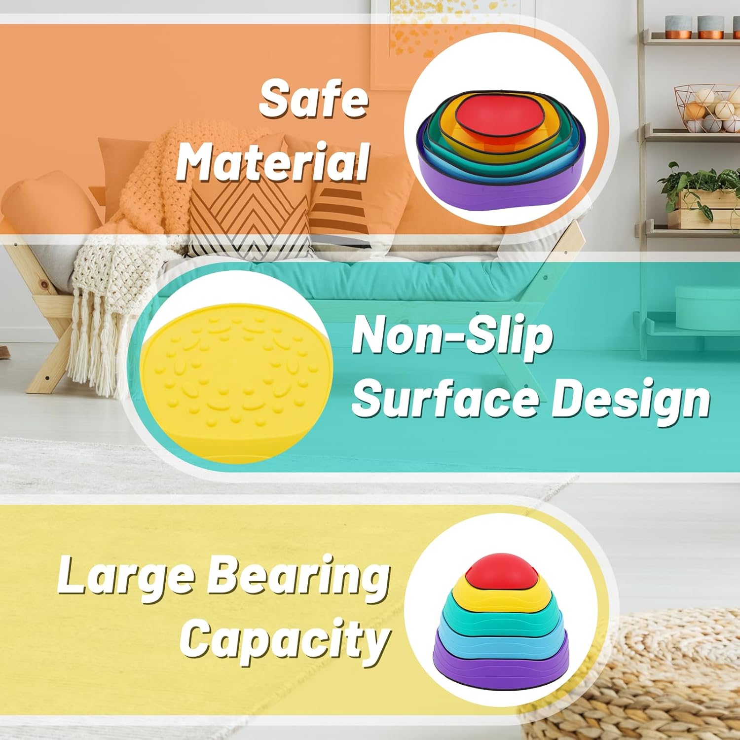 Pietre di Bilanciamento per Bambini - Impilabili - immagine 4