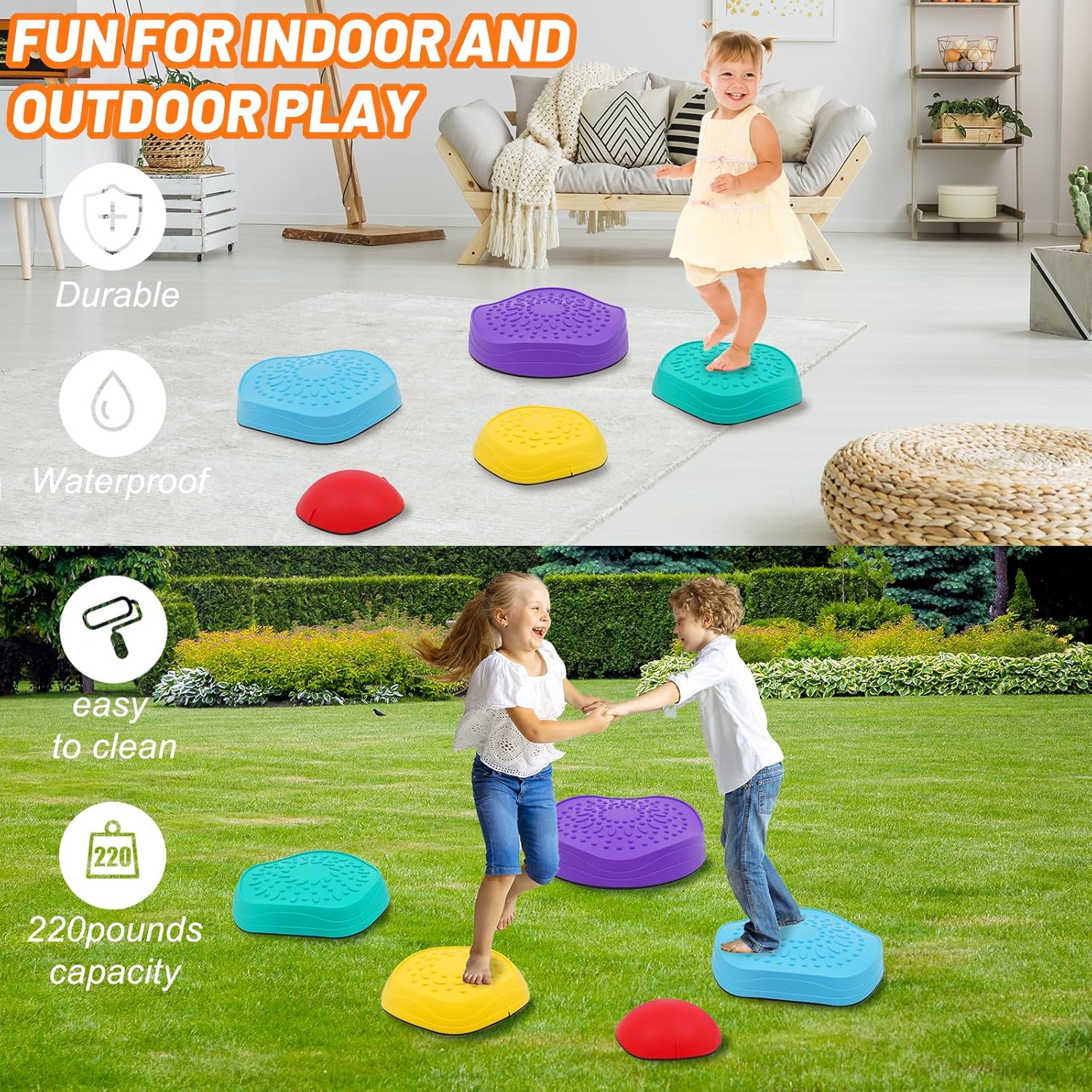 Pietre di Bilanciamento per Bambini - Impilabili - immagine 6