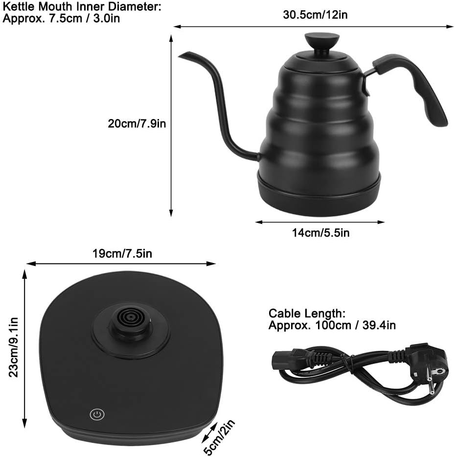 Bollitore Elettrico a Collo di Cigno 1,2 Litri 1000W - immagine 5