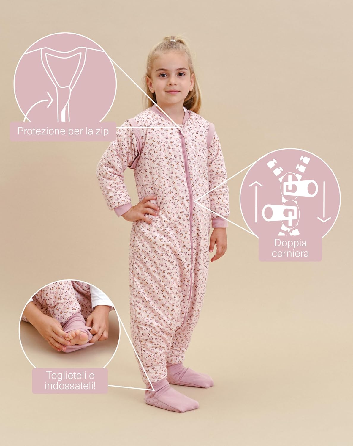 molis&co - Sacco Nanna Invernale 2.5 tog con Piedini - immagine 2