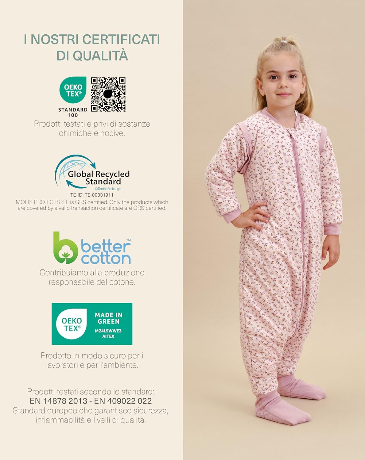 molis&co - Sacco Nanna Invernale 2.5 tog con Piedini - immagine 6