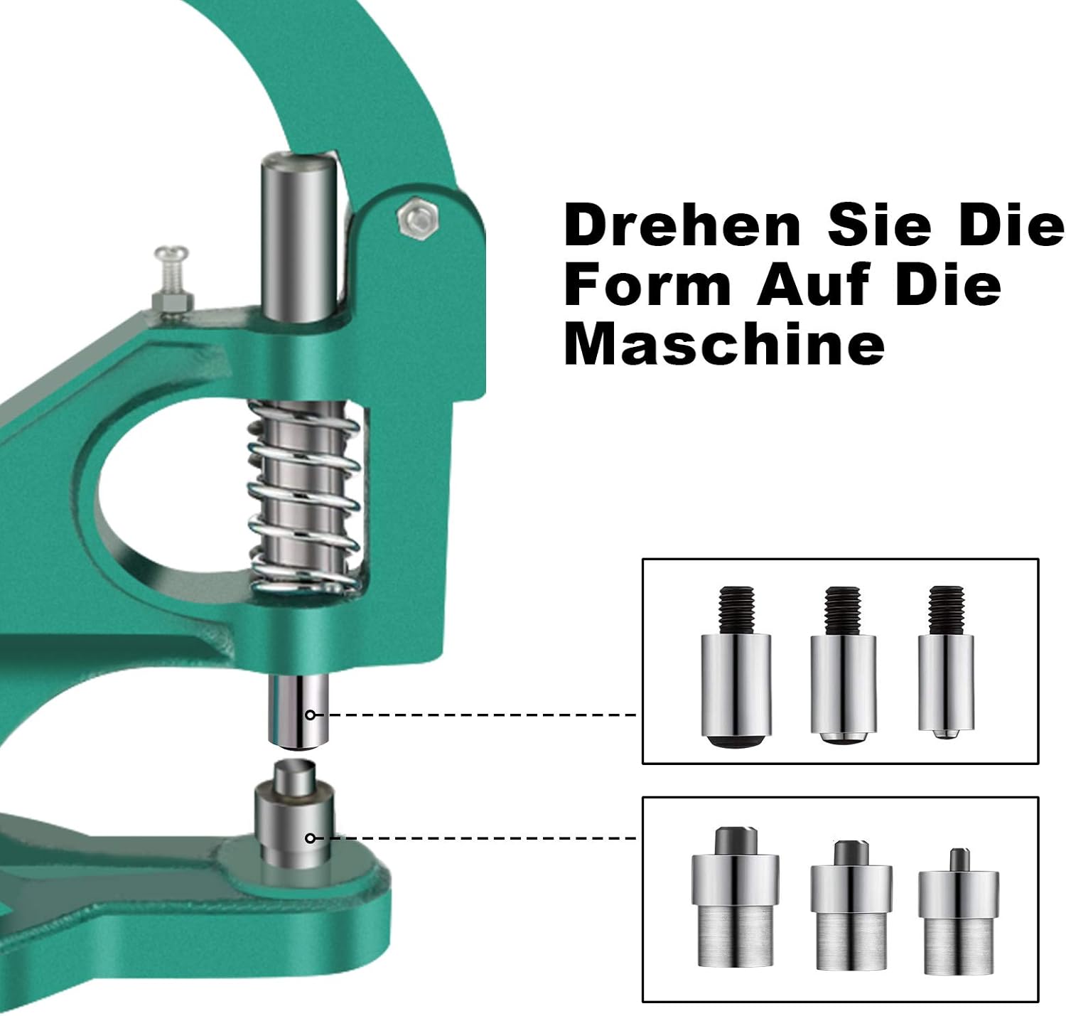 Macchina Manuale Pinza per Occhielli Professionale - immagine 6