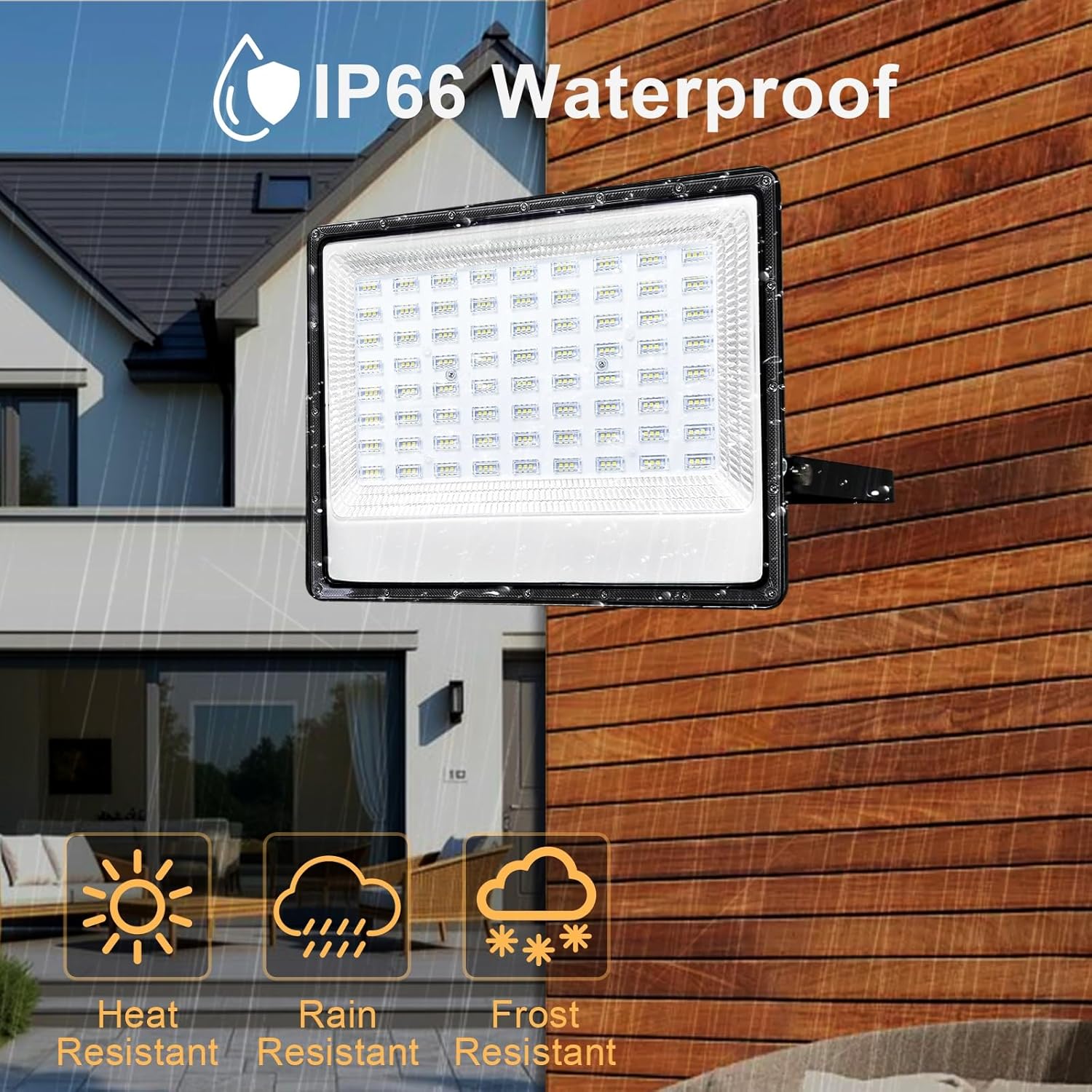 Createstar Faretto Led da Esterno 200W 20000LM 6500K - immagine 2