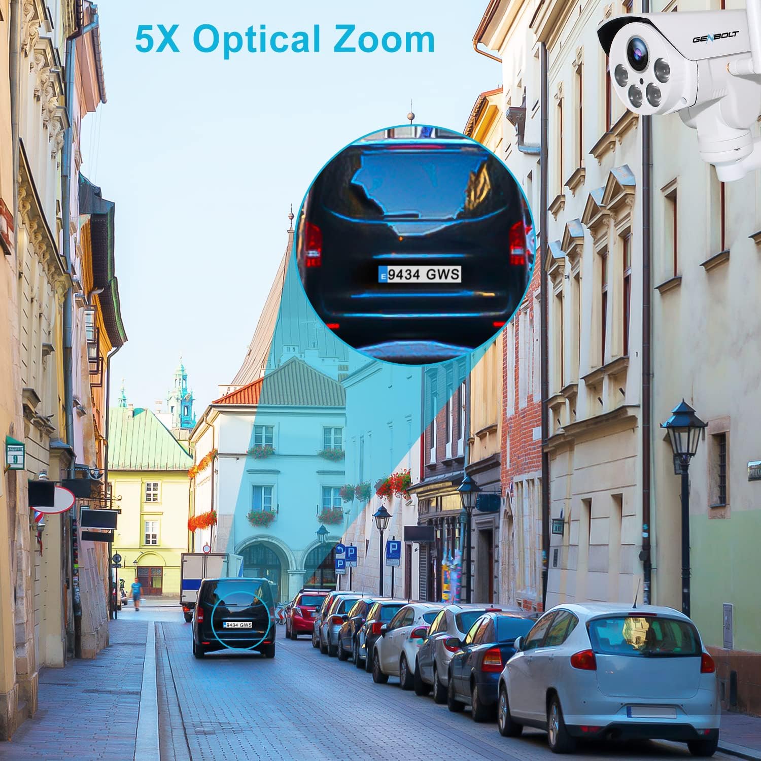 Genbolt PTZ Telecamera Wi-Fi Esterno 1080P - immagine 2