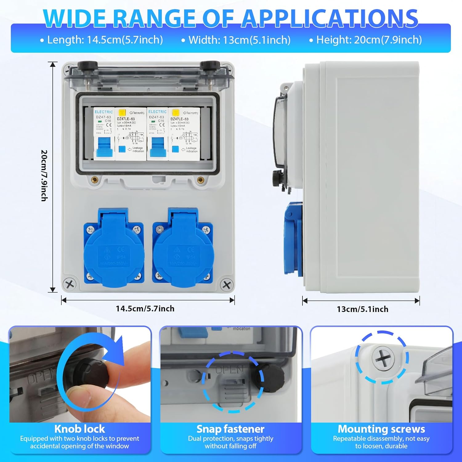 Distributore di Corrente da Parete 16A IP67 - immagine 2