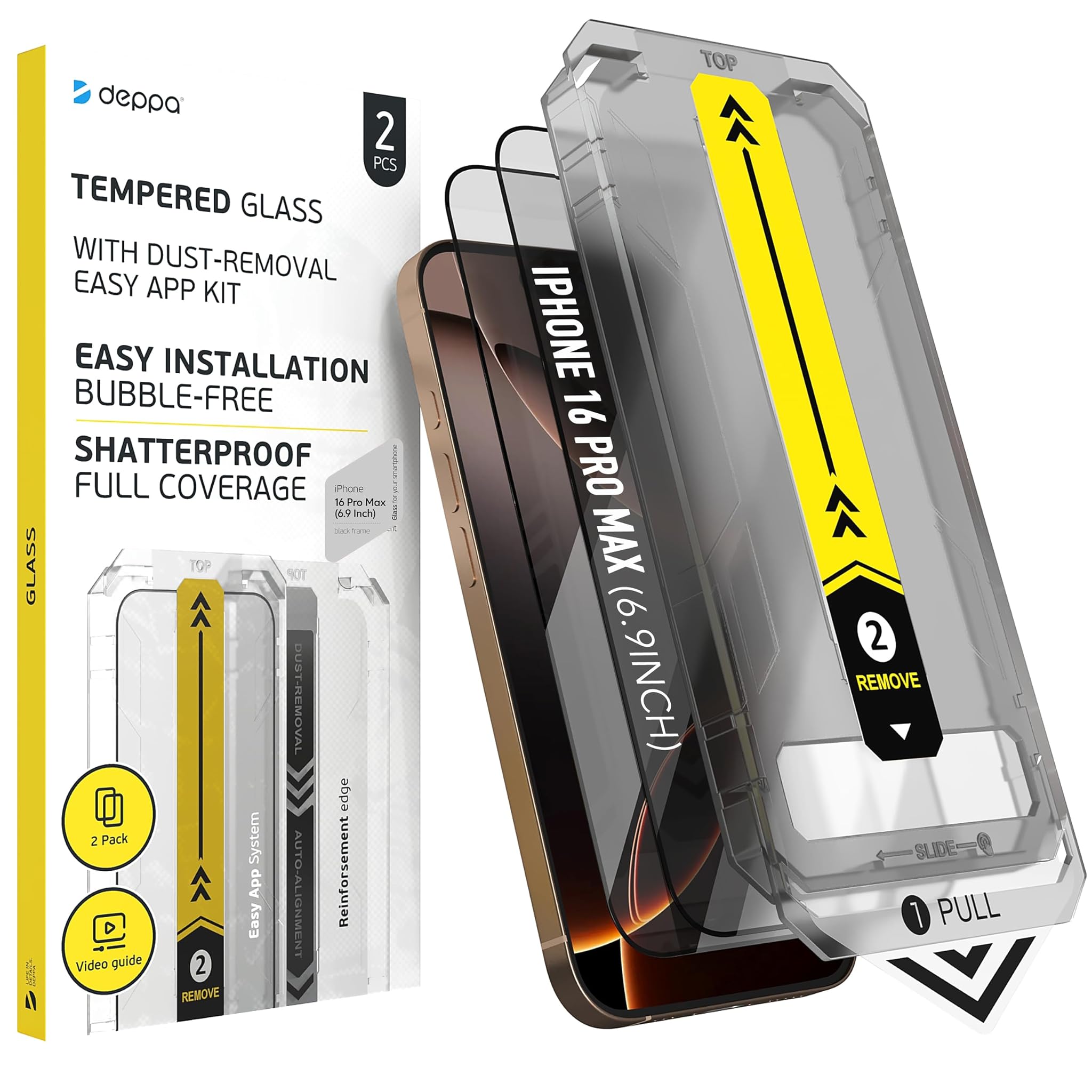 Deppa Pellicola Protettiva per iPhone 16 Pro Max 6.9"