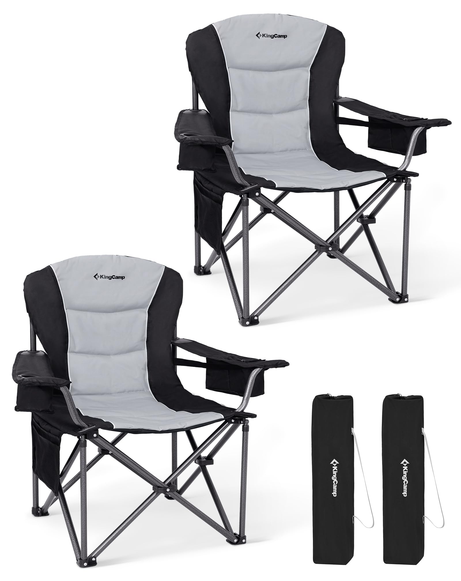 Kingcamp XXL Sedia da Campeggio Pieghevole 205kg