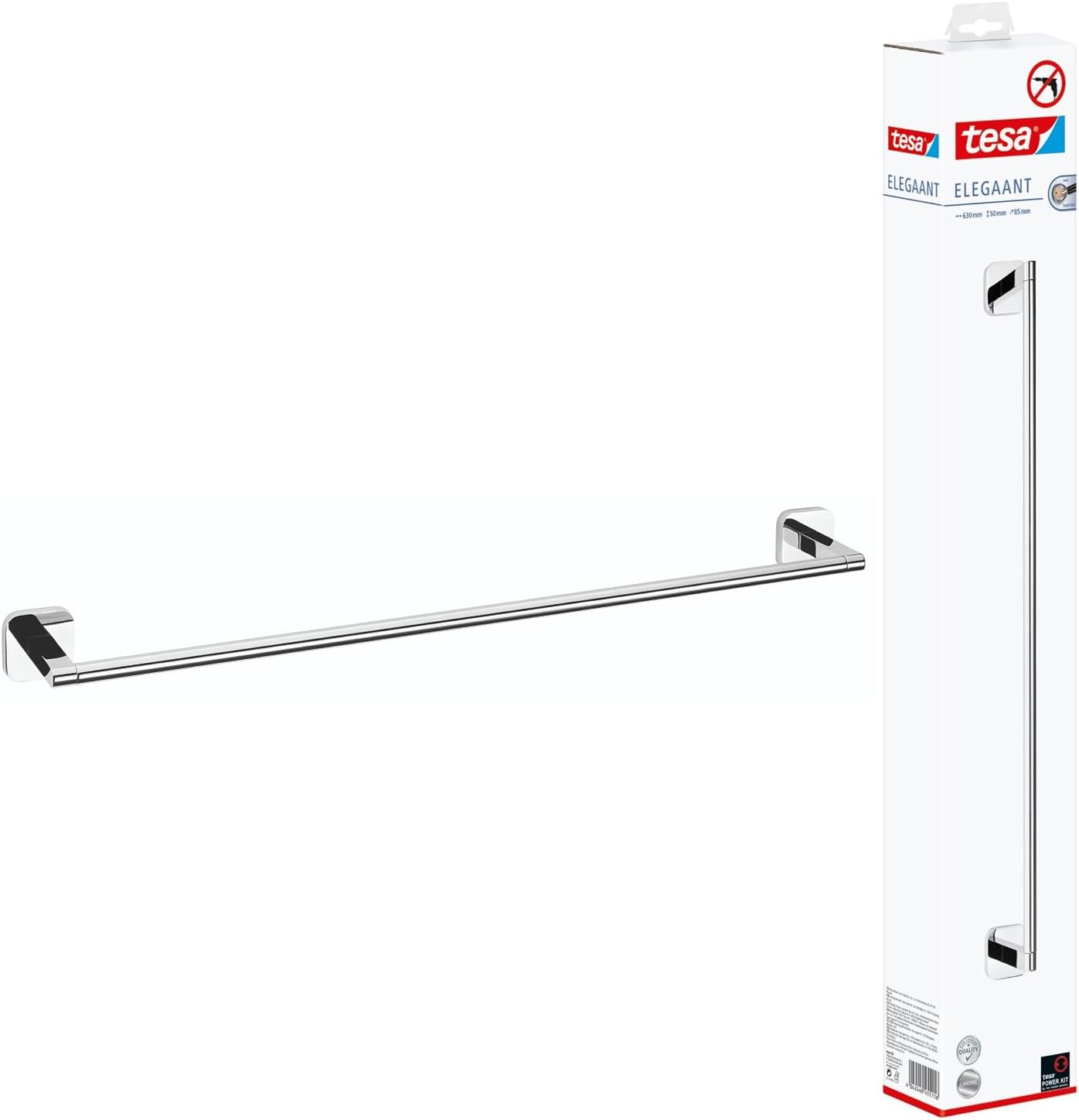 tesa® Elegaant Bath Towel Rod Single