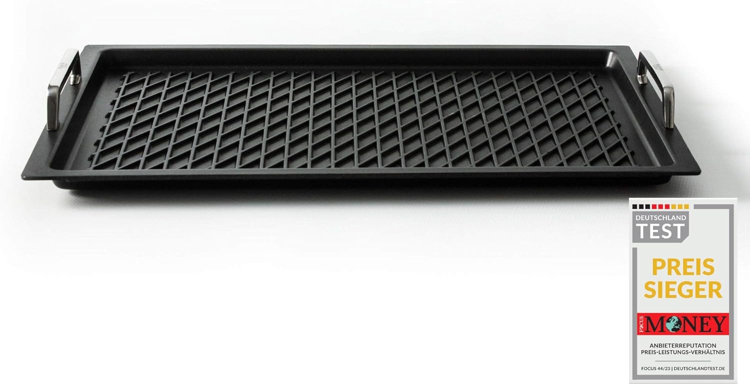 "Klaus grillt" Piastra Barbecue GN 1/1 Amt Gastroguss - immagine 1