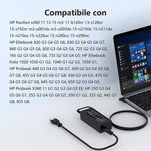 Caricatore HP PC Portatile 45W 19.5V 2.31A - immagine 4