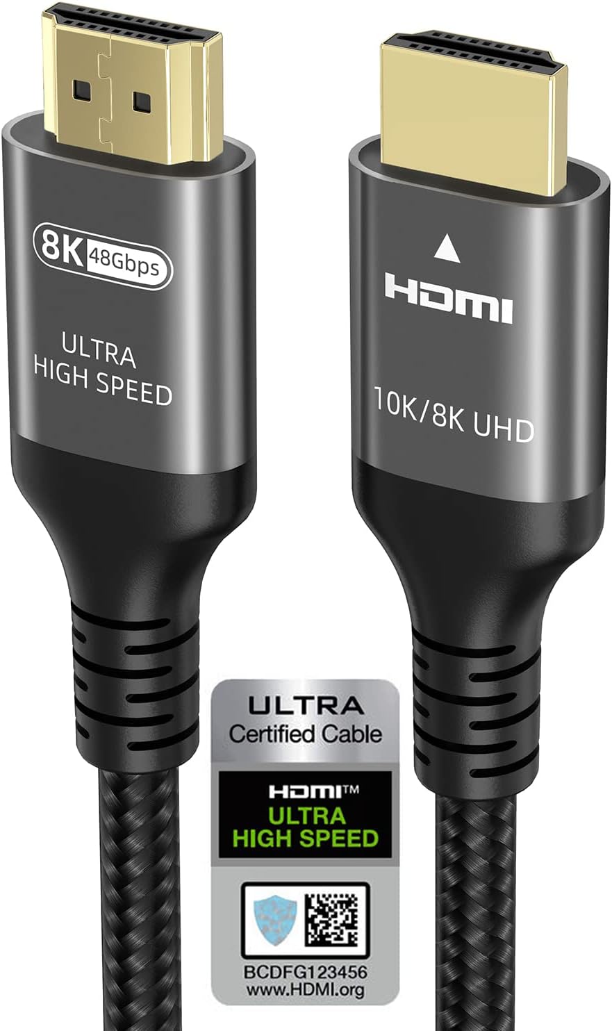 Ubluker Cavo HDMI 48Gbps 2M - Certificato Ultra Elevata Velocità - immagine 1