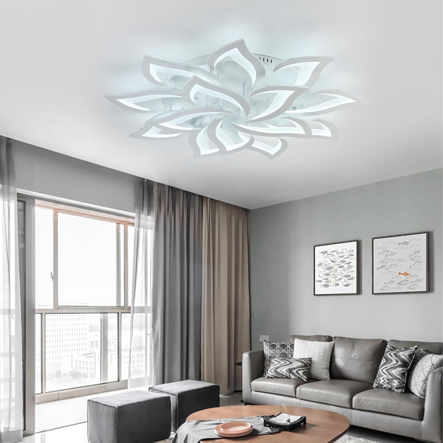 Mounm Plafoniera LED Soffitto Dimmerabile 84W 8400lm - immagine 5