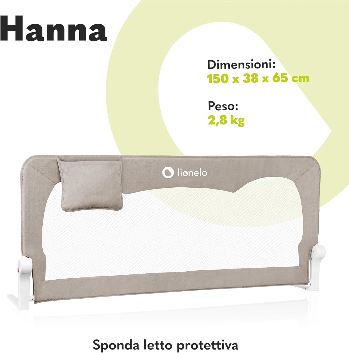 Lionelo Hanna - Sponda Letto Universale 65cm - immagine 2