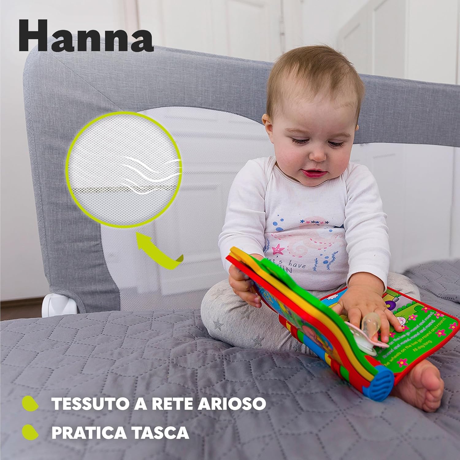 Lionelo Hanna - Sponda Letto Universale 65cm - immagine 5