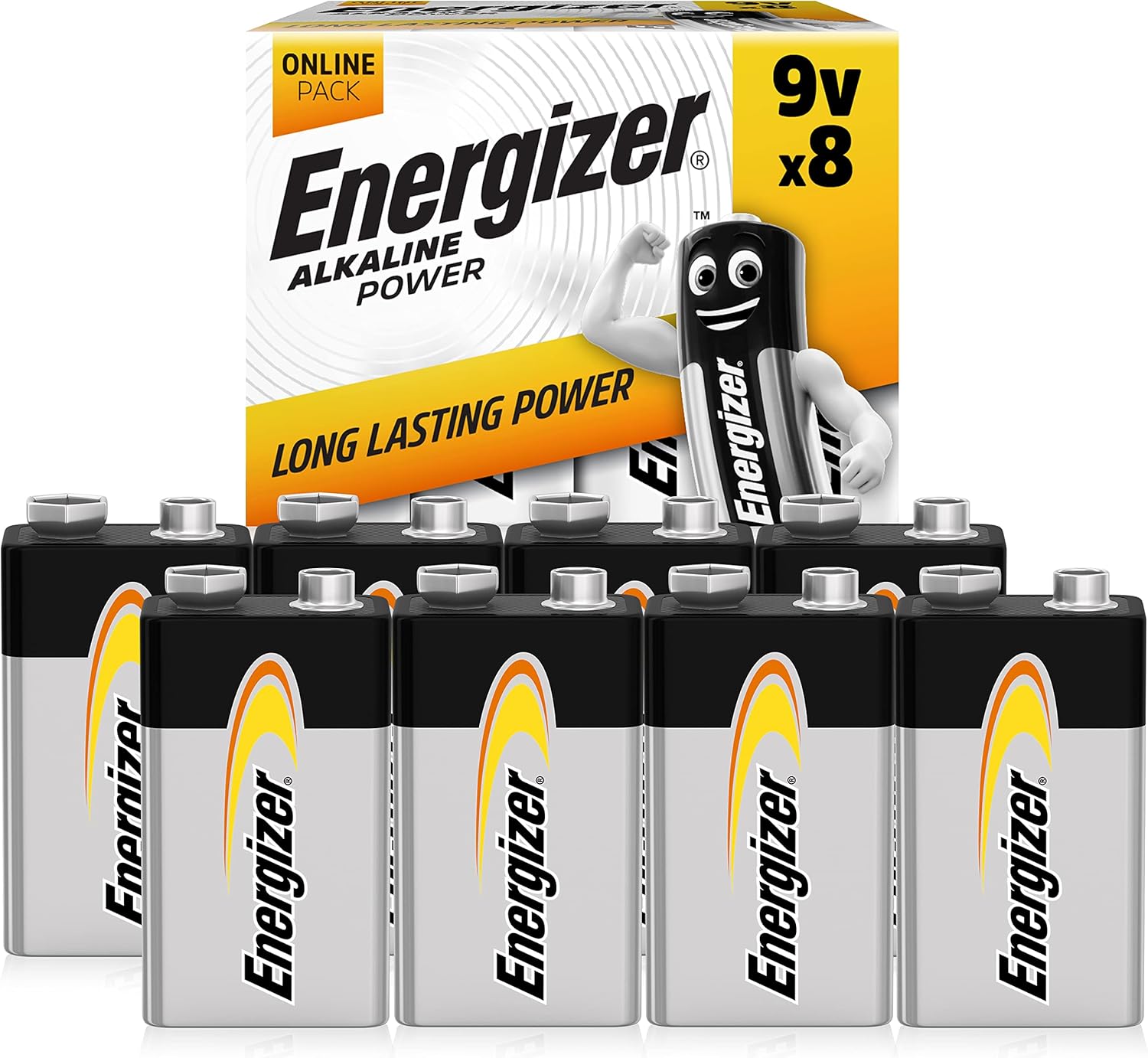 Energizer Alkaline Power - Batterie 9V (8 pezzi) - immagine 1