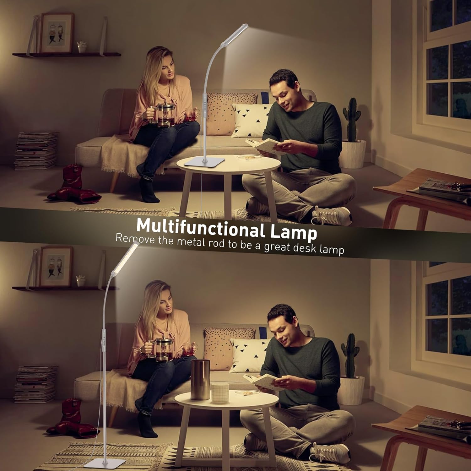 Lampada da Terra LED Touch Control con Telecomando - immagine 3