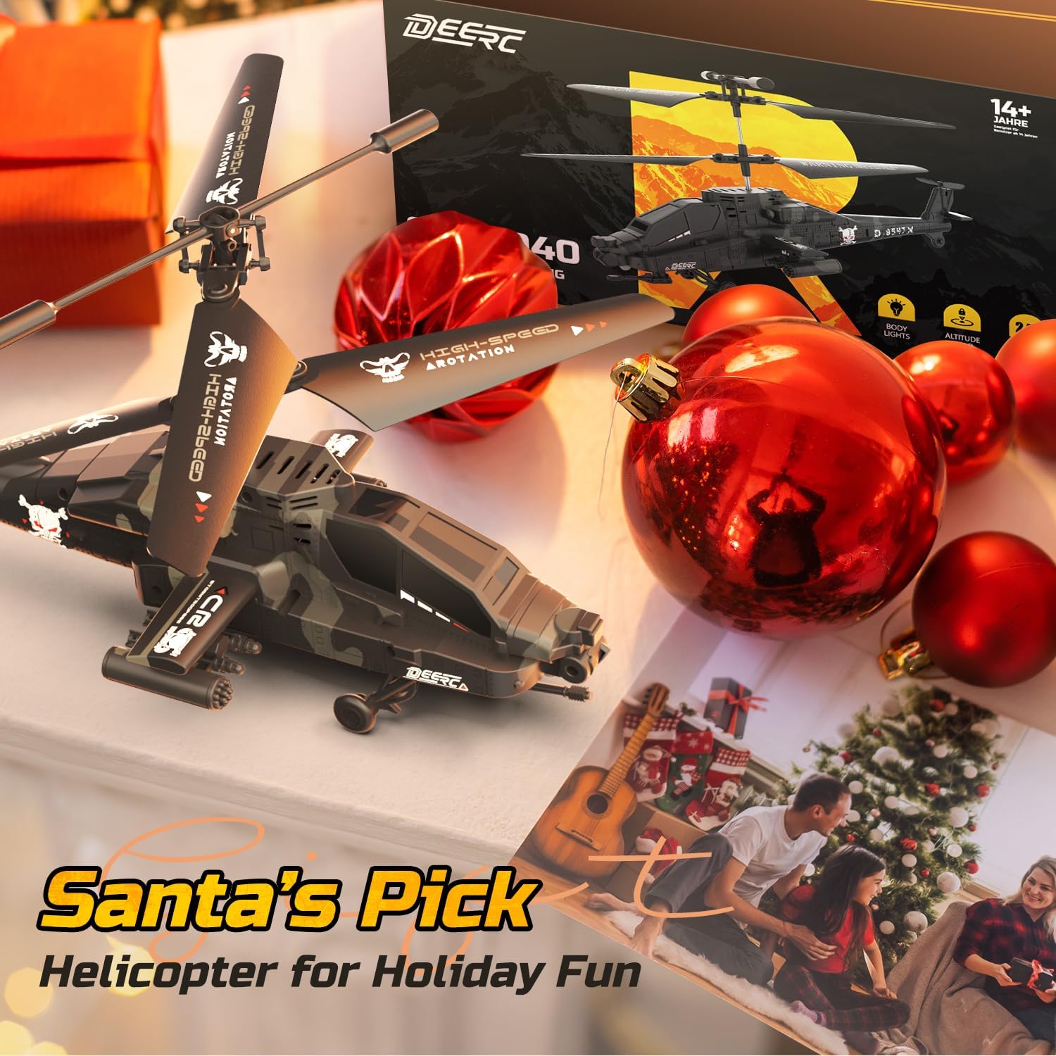 DEERC Elicottero RC Telecomandato 2,4 GHz - immagine 8